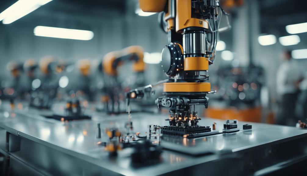 precision machinery in focus